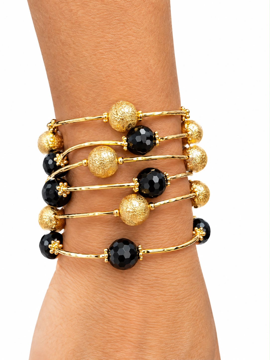 Trío black and Gold brazalete