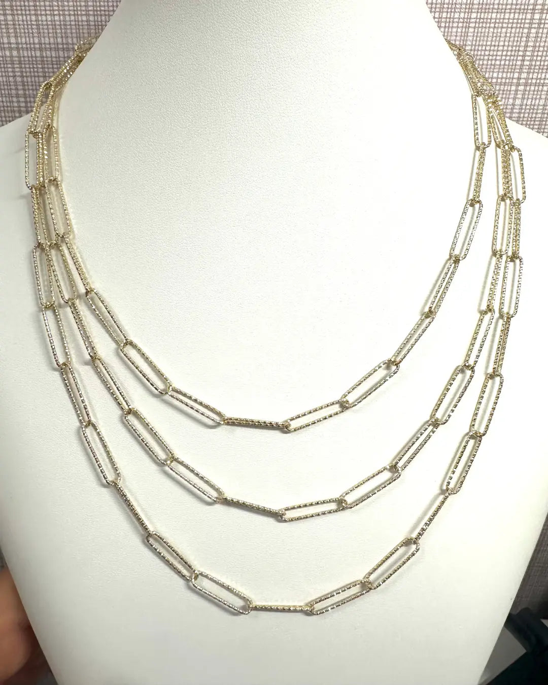 Gold Waterfall Necklace
