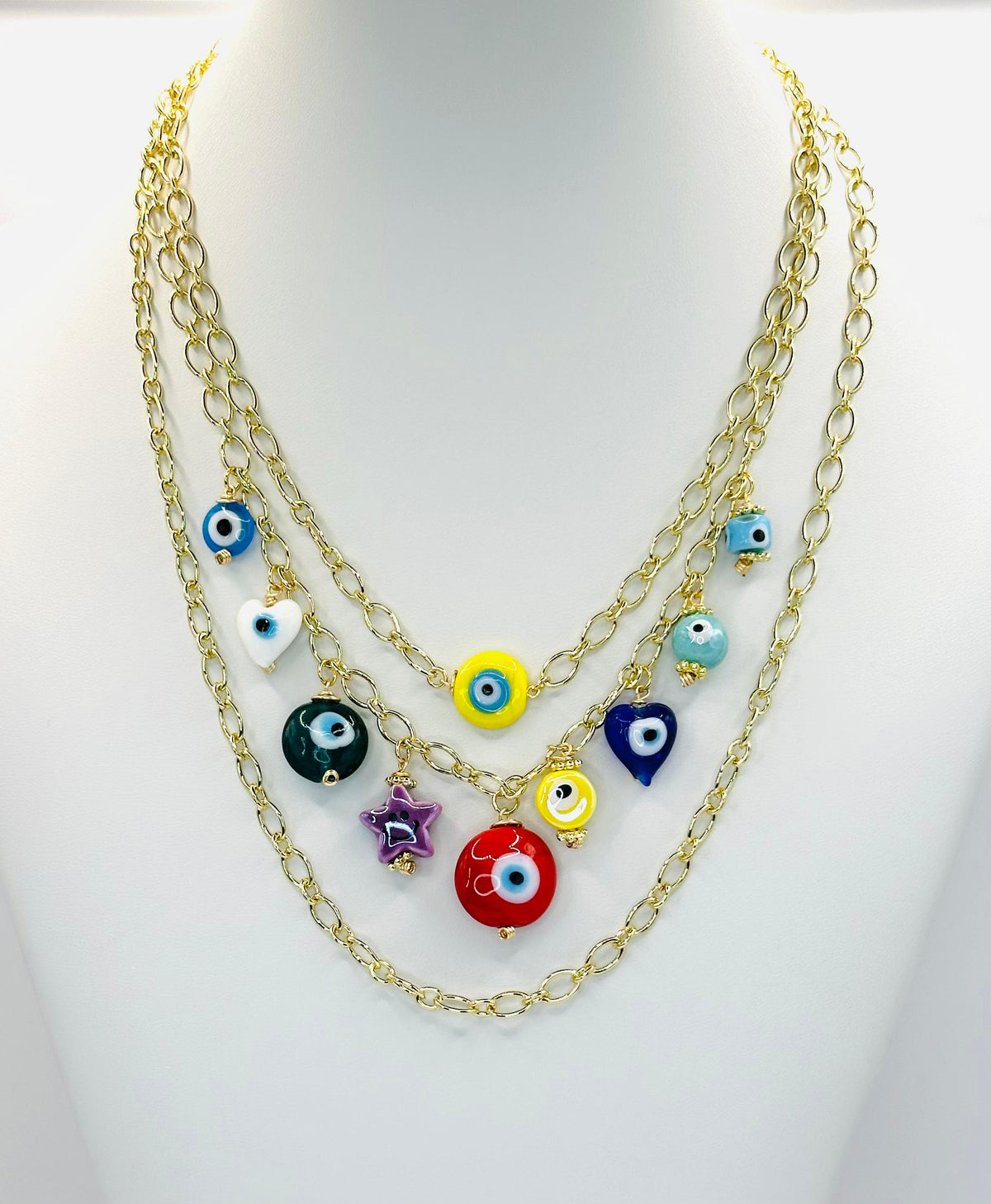 Colors eye necklace