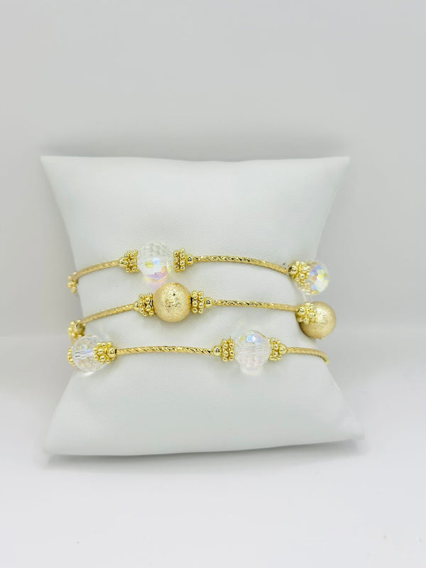 Triple bright bracelet