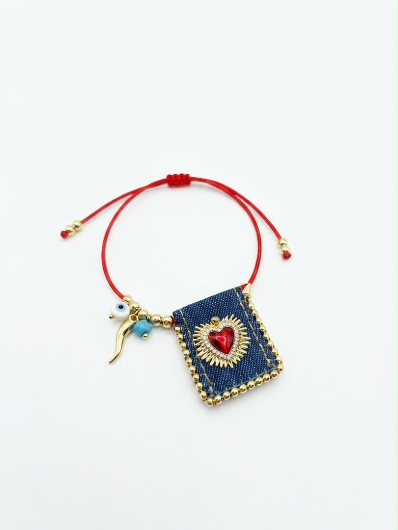 Blue jeans escapulary brazalete