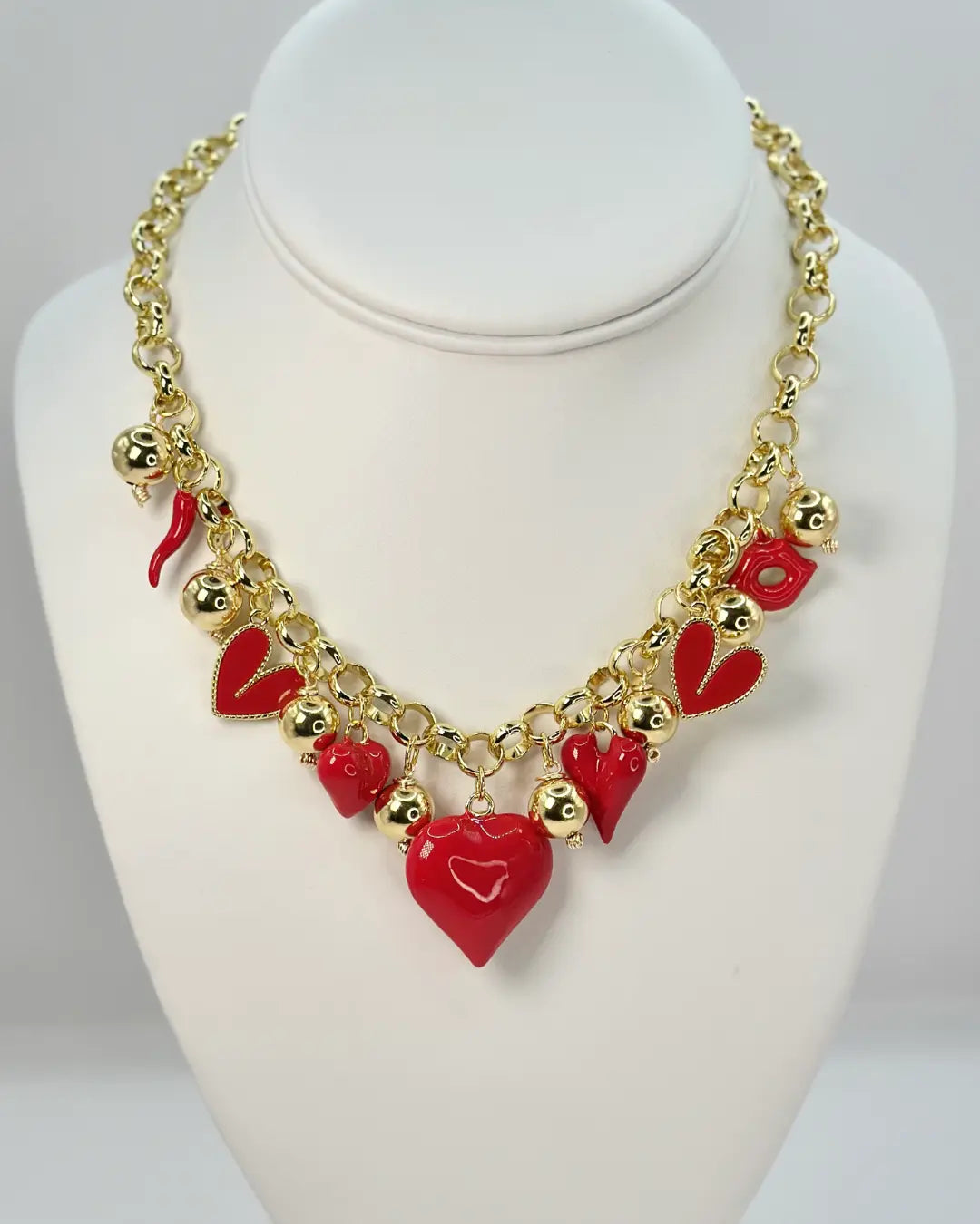 Cuore Red Necklace